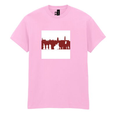 DMD White/Red Skyline Heavy Cotton™ t-shirt Thumbnail